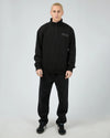 Silent Theory Conflict Quarter Zip Washed Black