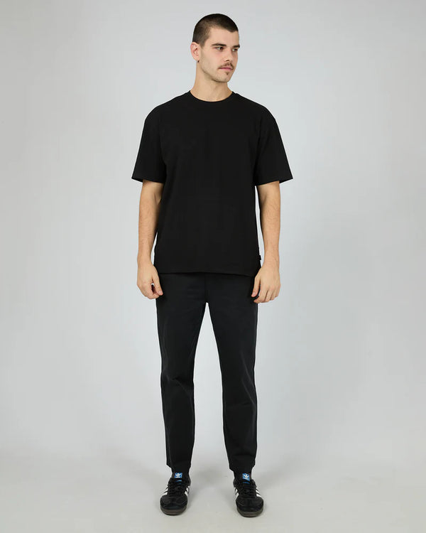 Silent Theory Relaxed Straight Chino Black