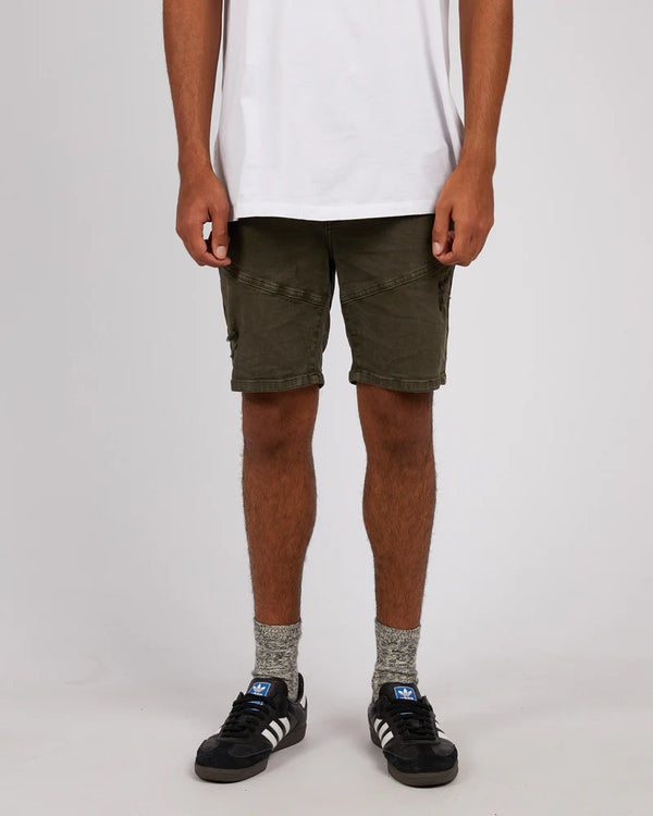 Silent Theory Soho Denim Short Trashed Khaki