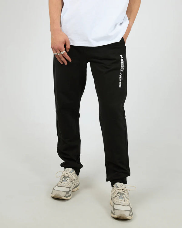 Silent Theory Pigment Fleece Pant Washed Black