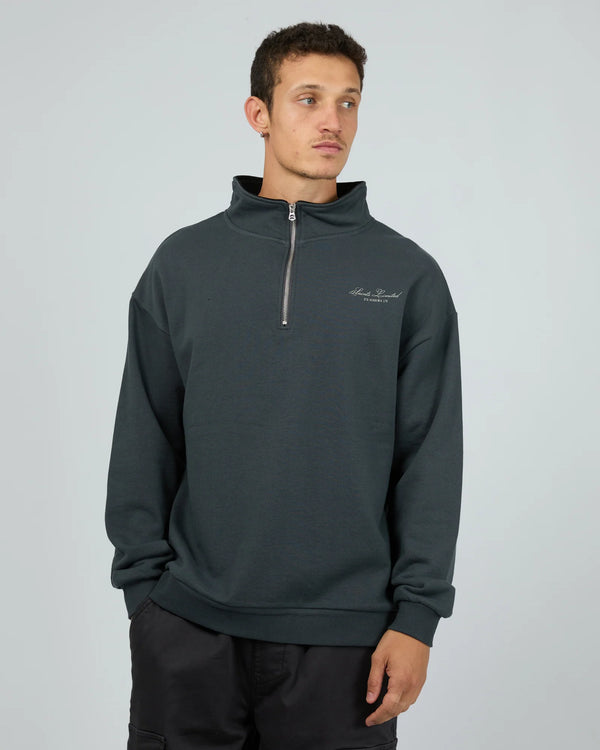 Saints Ltd Qtr Zip Steel Blue