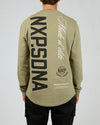 Nena and Pasadena Mate Dual Curved Sweater Khaki
