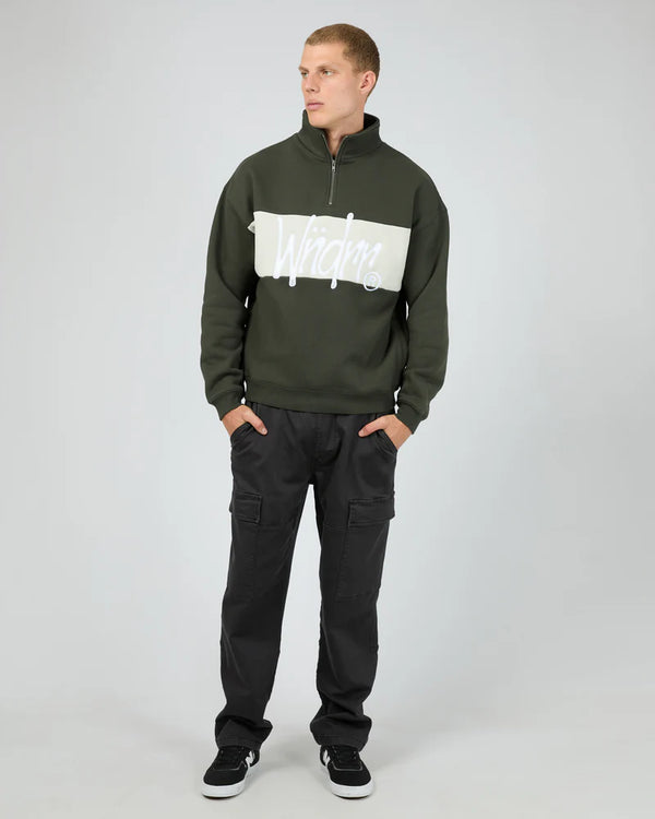 WNDRR Starter Panel 1/4 Zip Sweat Ink
